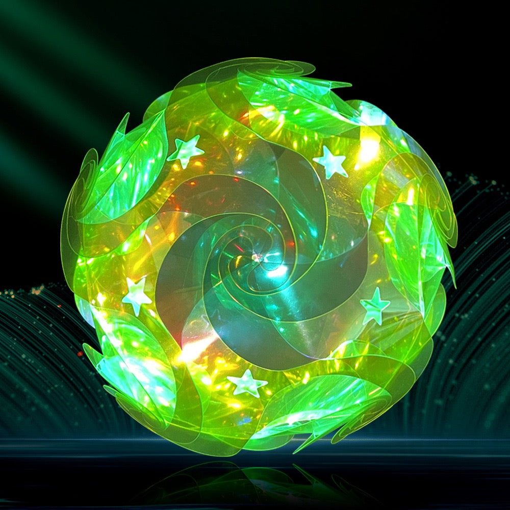 Whirlwind-Shaped (Clear Material) Modern IQ Jigsaw Light