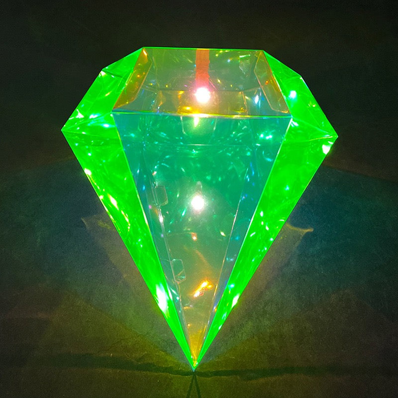 Diamond-shaped Lantern (Clear Material)