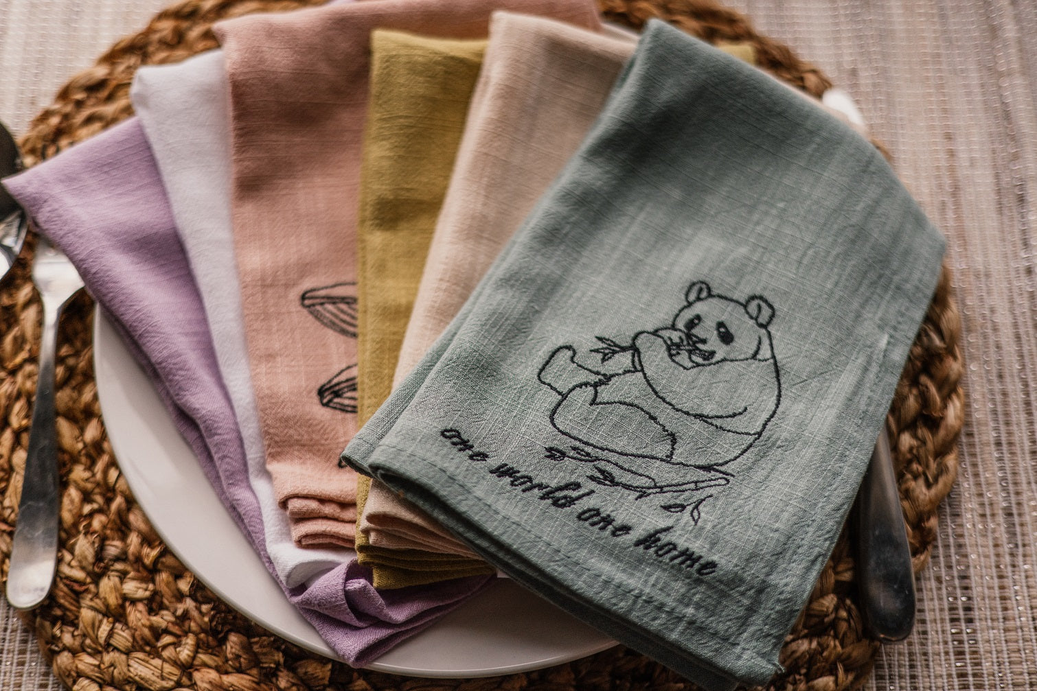 Washable Premium Quality Animal Table Cloth Napkins – This is Miao
