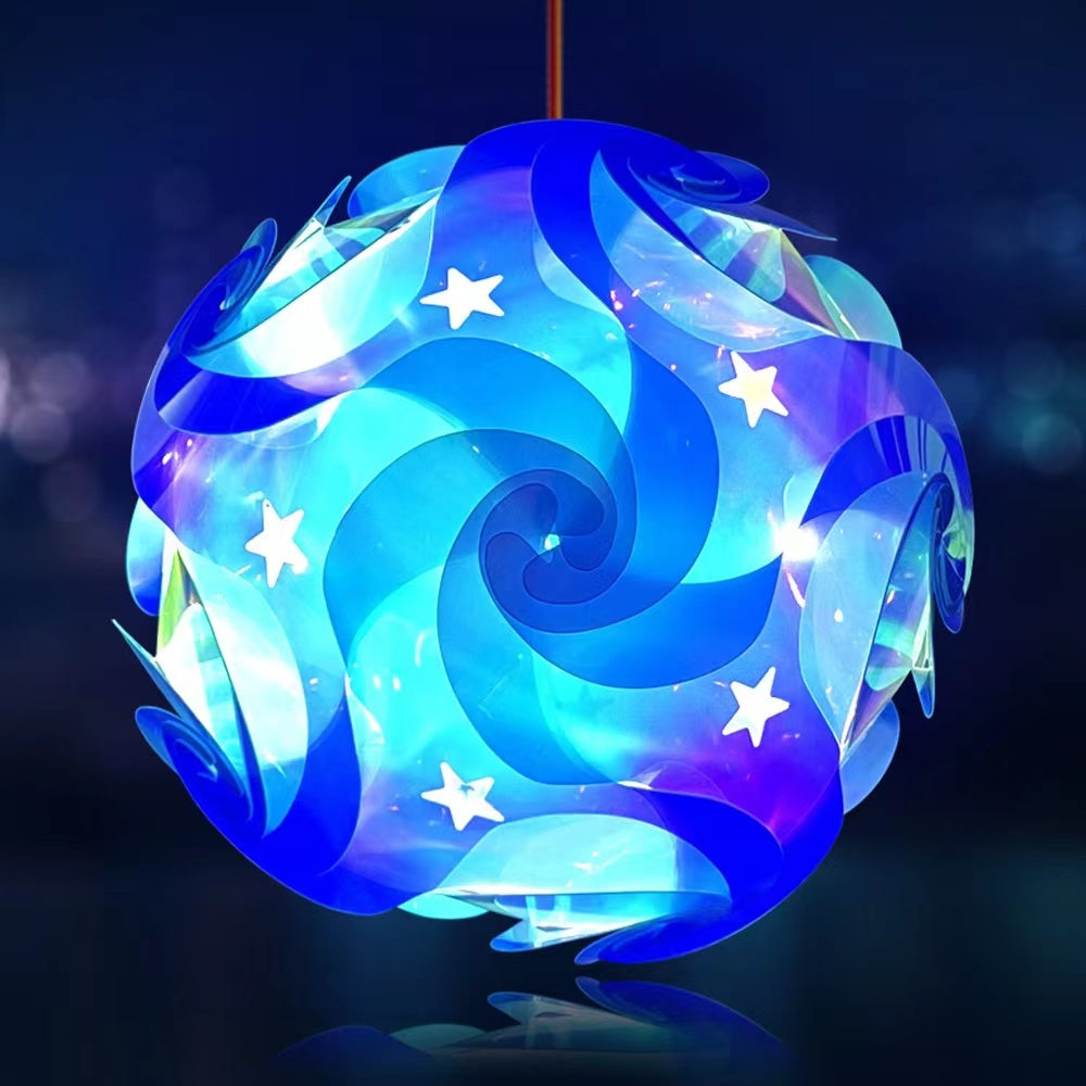 Whirlwind-Shaped (Clear Material) Modern IQ Jigsaw Light