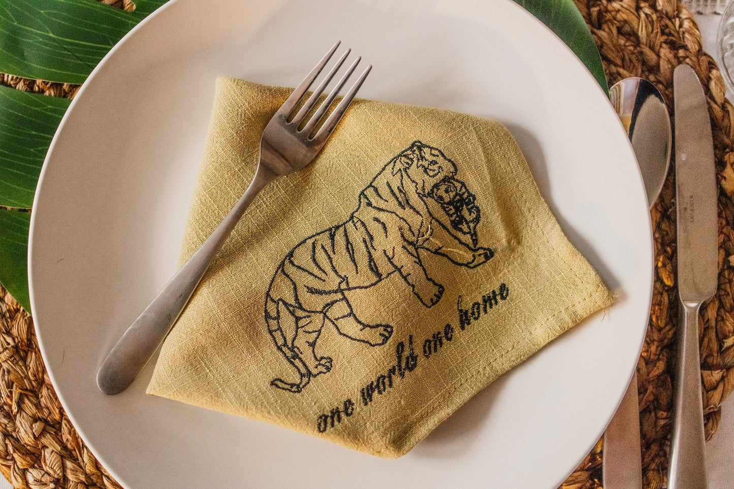 Washable Premium Quality Animal Table Cloth Napkins